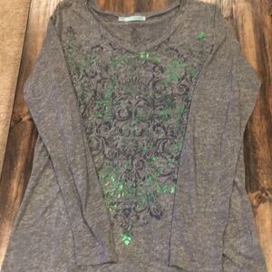 Maurice’s Long Sleeve Shirt with shimmering print